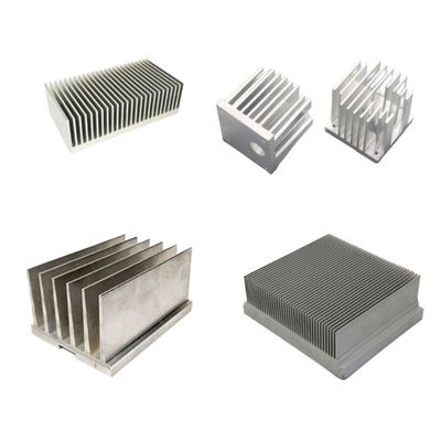 OEM آلومینیوم حرارتی سینک اکستروژن نقره رسانایی حرارتی بالا