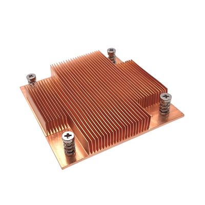 0.5mm Skived Fin حرارتی سینک پوشش داده شده برای مبادله گرما Fin لوله