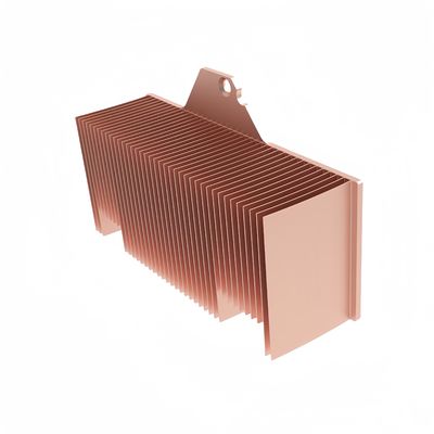 0.5mm Skived Fin حرارتی سینک پوشش داده شده برای مبادله گرما Fin لوله