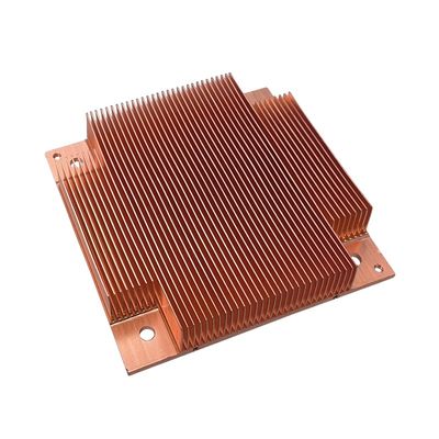 برقی Skived Fin حرارتی سینک پیچ نصب سفارشی حرارتی سینک دقت