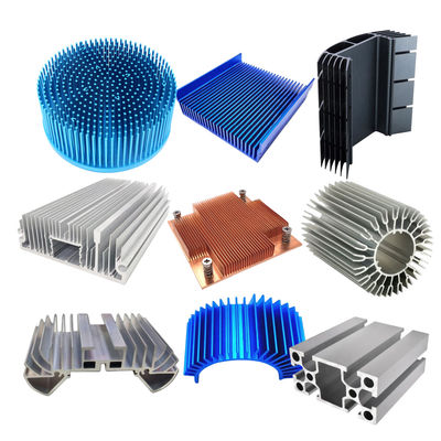 آلومینیوم سفارشی Extrusion حرارتی سینک نقره حرارتی پراکندگی آلومینیوم