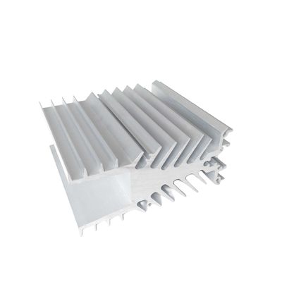 آلومینیوم سفارشی Extrusion حرارتی سینک نقره حرارتی پراکندگی آلومینیوم