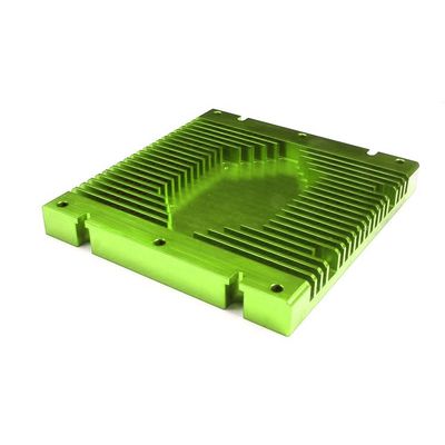 آبگرمکن های فرآوری شده CNC Pin Fin Anodized Metal Heat Sink