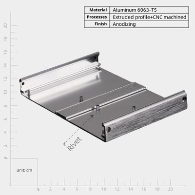 سبک وزن دوام Cnc فرش آلومینیوم قطعات صفحه جلو برای الکترونیک