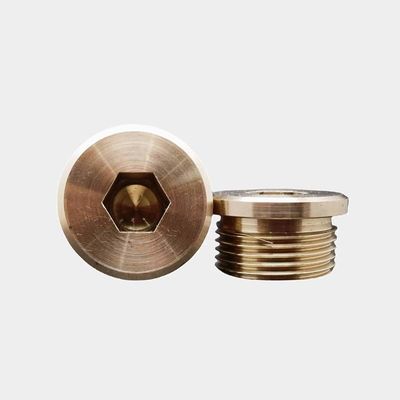 OEM سفارشی غیر استاندارد مس پیچ پلاگین مغز CNC چرخش چرخ دار قطعات ماشین آلات دقیق خدمات