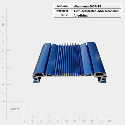 قطعات اتوماتیک CNC سفارشی دستگاه های الکترونیکی قطعات حرارتی آلومینیوم Extrusion
