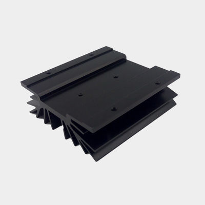 6000 سري آلومينيوم درجه Extrusion حرارتی سینک, سیاه Anodizing آلومينيوم رادیاتور