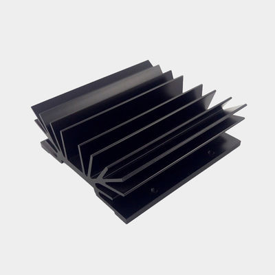 6000 سري آلومينيوم درجه Extrusion حرارتی سینک, سیاه Anodizing آلومينيوم رادیاتور