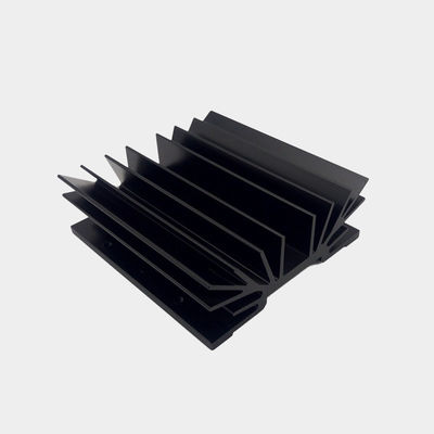 6000 سري آلومينيوم درجه Extrusion حرارتی سینک, سیاه Anodizing آلومينيوم رادیاتور