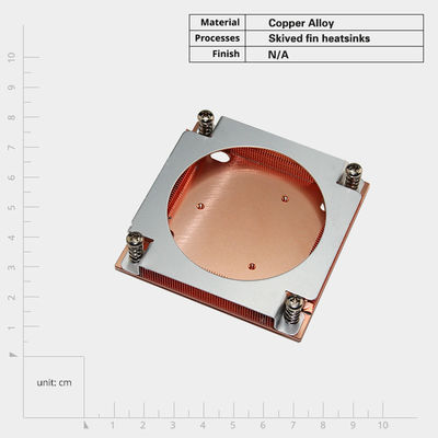 برقی سفارشی Skived Fin Heat Sink Fined Heatsink پیچ نصب برای AMD Intel GPU / CPU