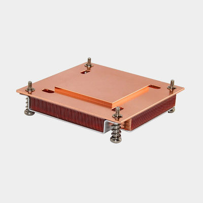 برقی سفارشی Skived Fin Heat Sink Fined Heatsink پیچ نصب برای AMD Intel GPU / CPU
