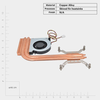 مبادله گرما مس خالص سفارشی Fin Tube Heat Sink برای برنامه های خنک کننده